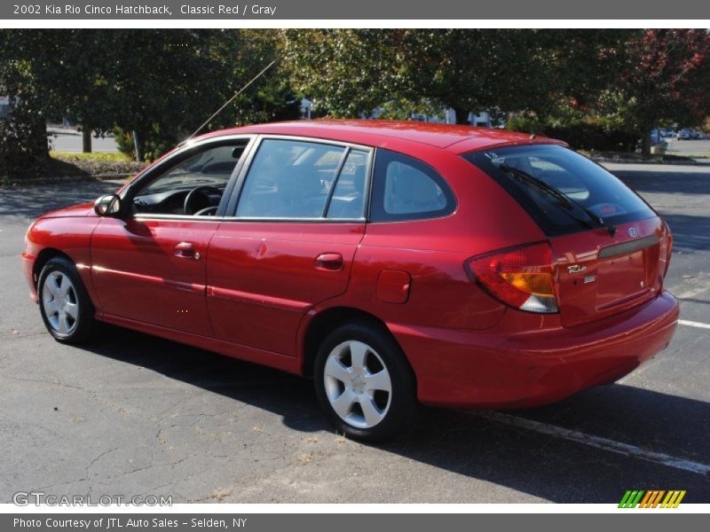 Classic Red / Gray 2002 Kia Rio Cinco Hatchback