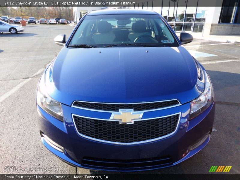 Blue Topaz Metallic / Jet Black/Medium Titanium 2012 Chevrolet Cruze LS