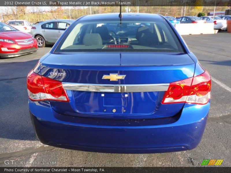 Blue Topaz Metallic / Jet Black/Medium Titanium 2012 Chevrolet Cruze LS