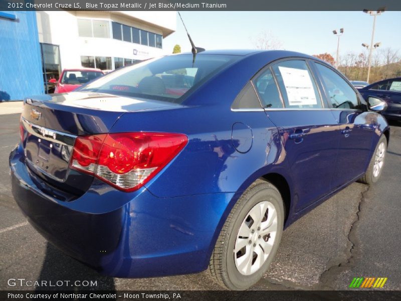Blue Topaz Metallic / Jet Black/Medium Titanium 2012 Chevrolet Cruze LS