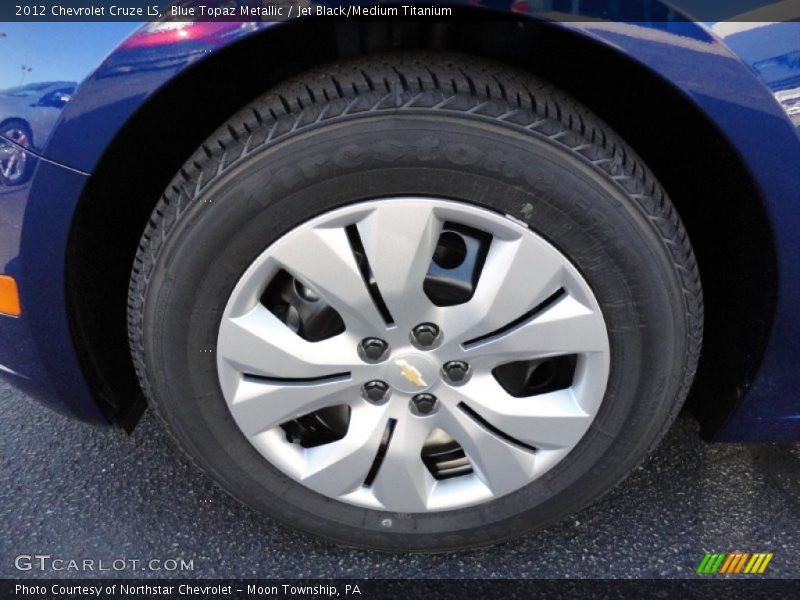Blue Topaz Metallic / Jet Black/Medium Titanium 2012 Chevrolet Cruze LS