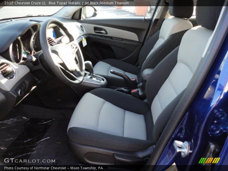 Blue Topaz Metallic / Jet Black/Medium Titanium 2012 Chevrolet Cruze LS