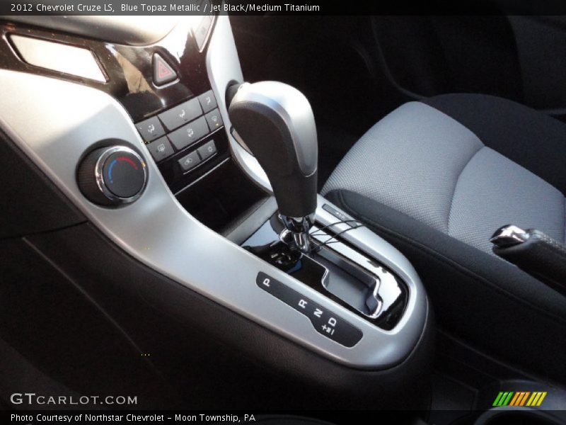 Blue Topaz Metallic / Jet Black/Medium Titanium 2012 Chevrolet Cruze LS