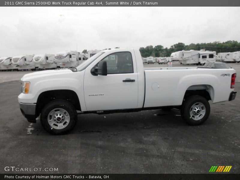 Summit White / Dark Titanium 2011 GMC Sierra 2500HD Work Truck Regular Cab 4x4