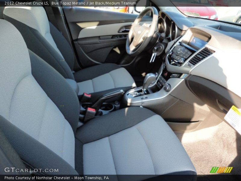 Blue Topaz Metallic / Jet Black/Medium Titanium 2012 Chevrolet Cruze LS