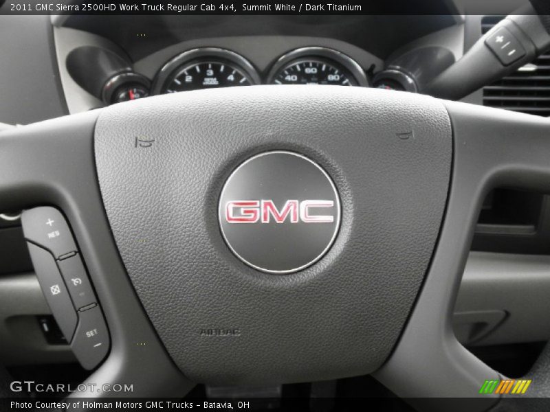 Summit White / Dark Titanium 2011 GMC Sierra 2500HD Work Truck Regular Cab 4x4