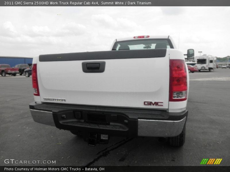 Summit White / Dark Titanium 2011 GMC Sierra 2500HD Work Truck Regular Cab 4x4