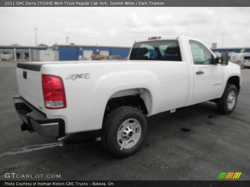 Summit White / Dark Titanium 2011 GMC Sierra 2500HD Work Truck Regular Cab 4x4