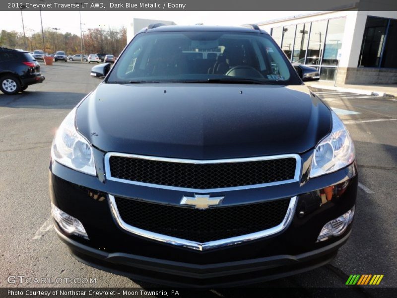 Dark Blue Metallic / Ebony 2012 Chevrolet Traverse LT AWD