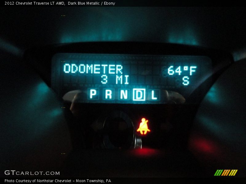 Dark Blue Metallic / Ebony 2012 Chevrolet Traverse LT AWD