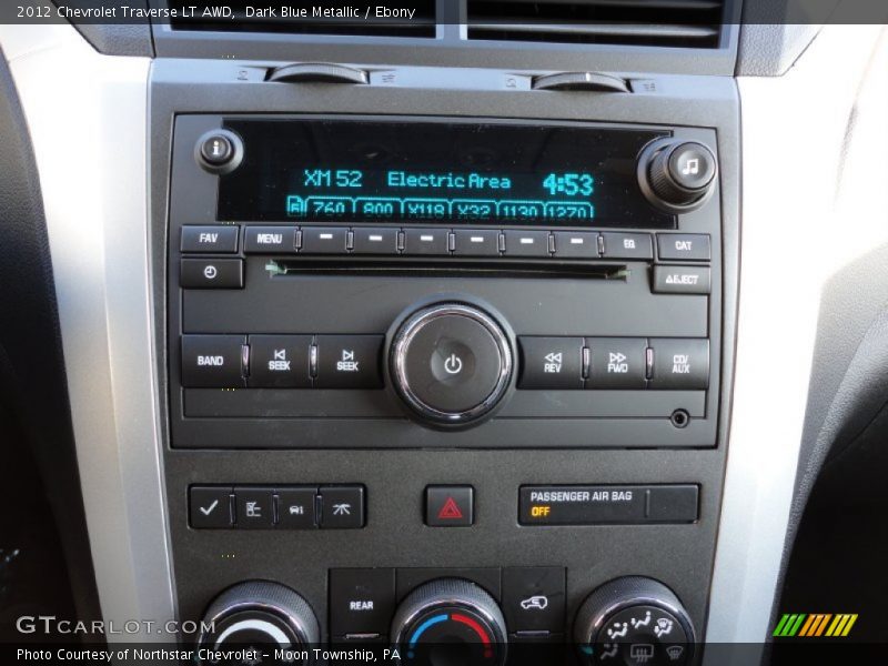 Dark Blue Metallic / Ebony 2012 Chevrolet Traverse LT AWD