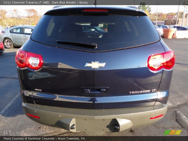 Dark Blue Metallic / Ebony 2012 Chevrolet Traverse LT AWD