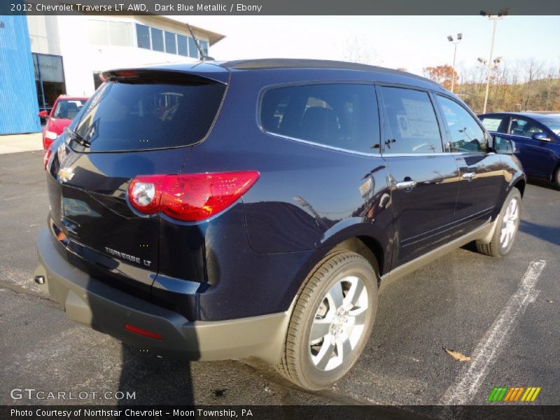 Dark Blue Metallic / Ebony 2012 Chevrolet Traverse LT AWD