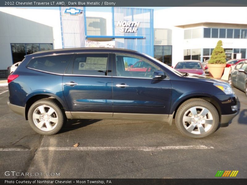 Dark Blue Metallic / Ebony 2012 Chevrolet Traverse LT AWD