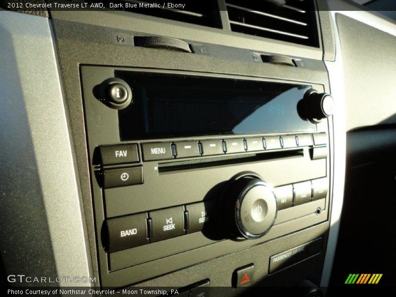 Dark Blue Metallic / Ebony 2012 Chevrolet Traverse LT AWD