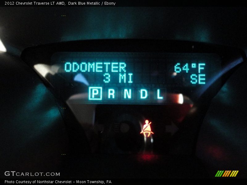 Dark Blue Metallic / Ebony 2012 Chevrolet Traverse LT AWD