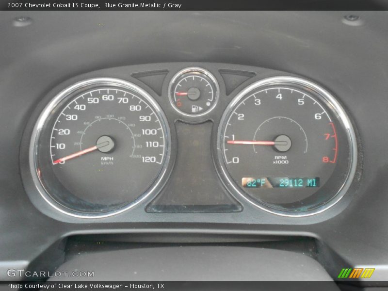 Blue Granite Metallic / Gray 2007 Chevrolet Cobalt LS Coupe