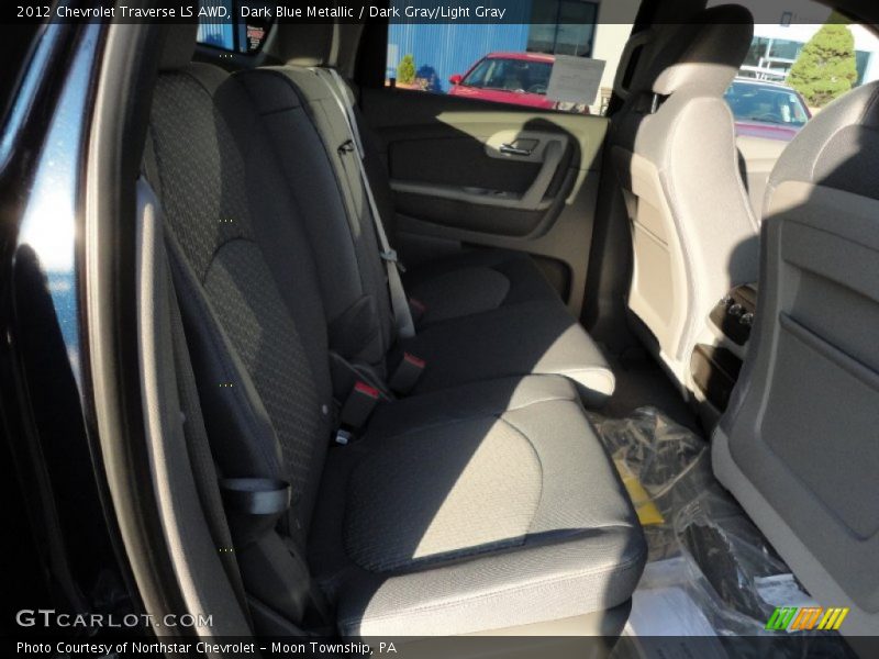 Dark Blue Metallic / Dark Gray/Light Gray 2012 Chevrolet Traverse LS AWD