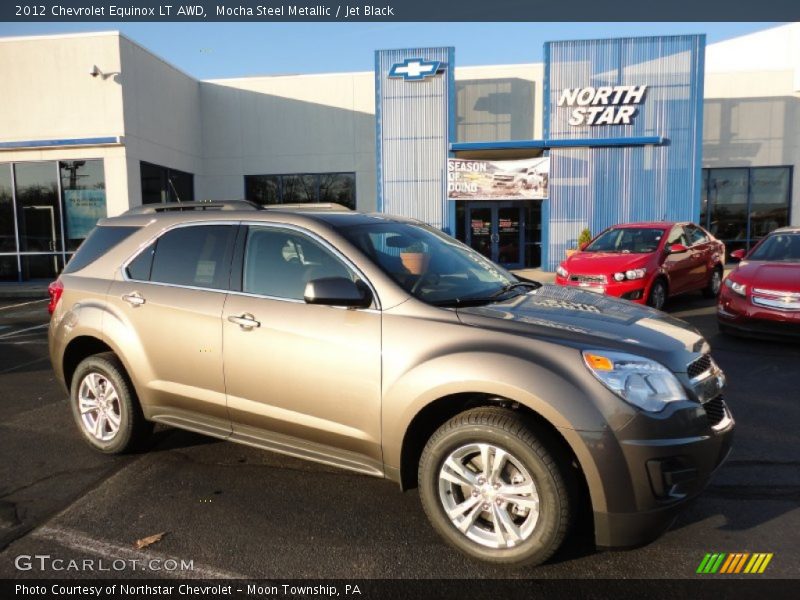 Mocha Steel Metallic / Jet Black 2012 Chevrolet Equinox LT AWD