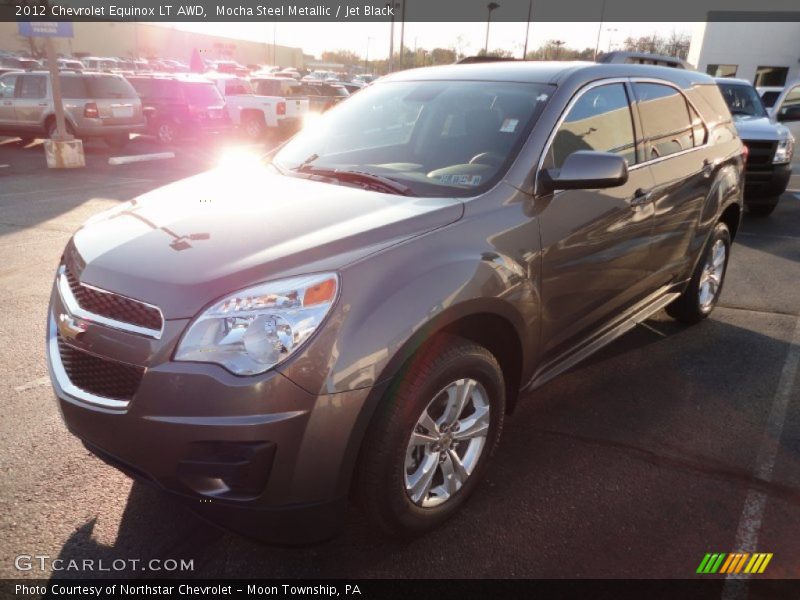 Mocha Steel Metallic / Jet Black 2012 Chevrolet Equinox LT AWD
