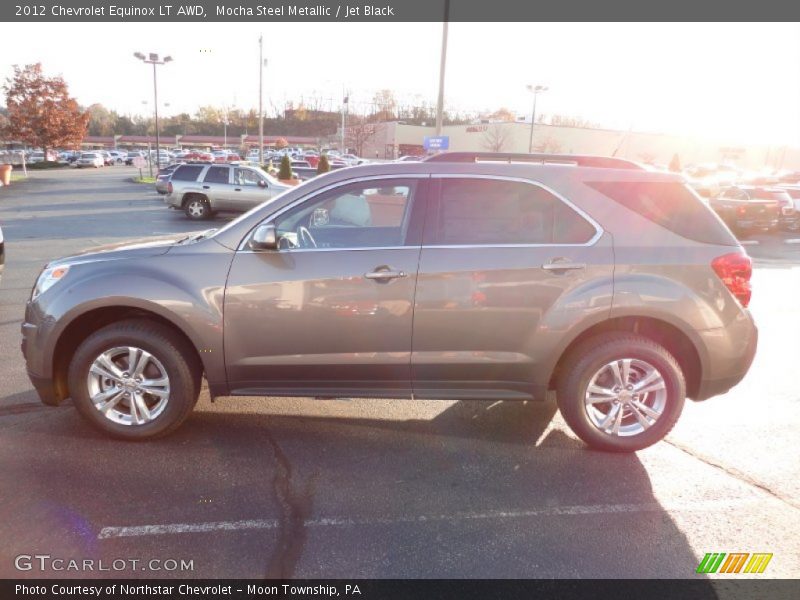 Mocha Steel Metallic / Jet Black 2012 Chevrolet Equinox LT AWD