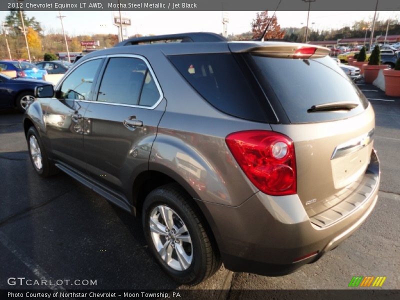 Mocha Steel Metallic / Jet Black 2012 Chevrolet Equinox LT AWD