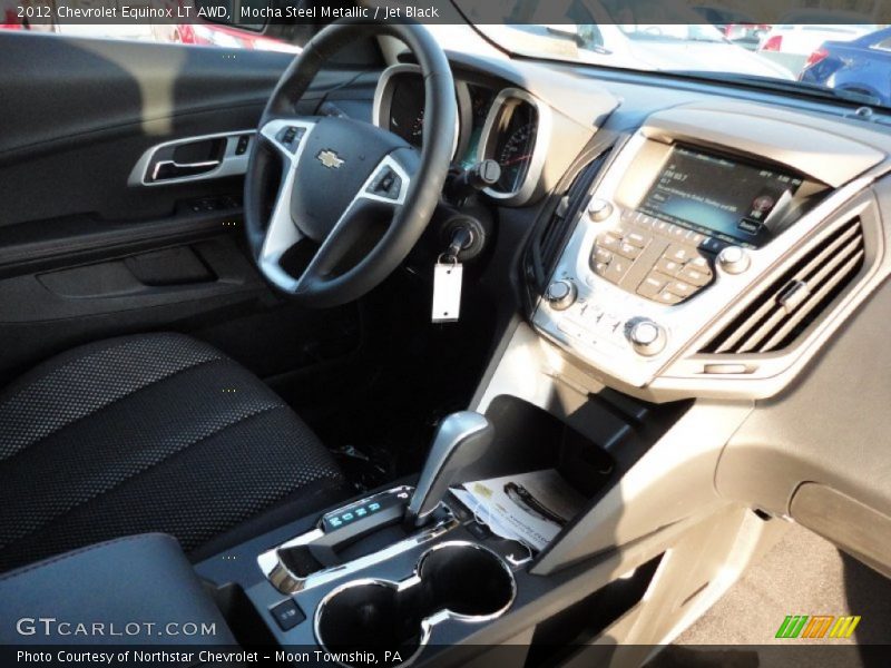 Mocha Steel Metallic / Jet Black 2012 Chevrolet Equinox LT AWD
