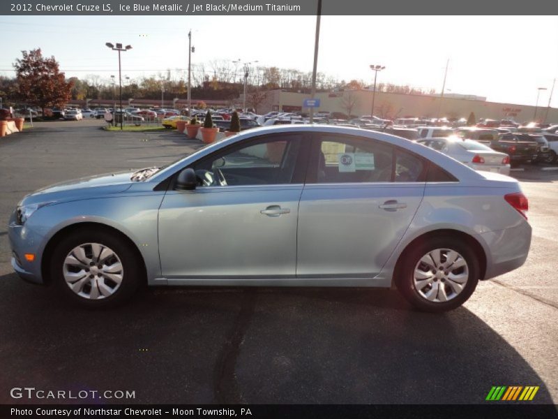 Ice Blue Metallic / Jet Black/Medium Titanium 2012 Chevrolet Cruze LS