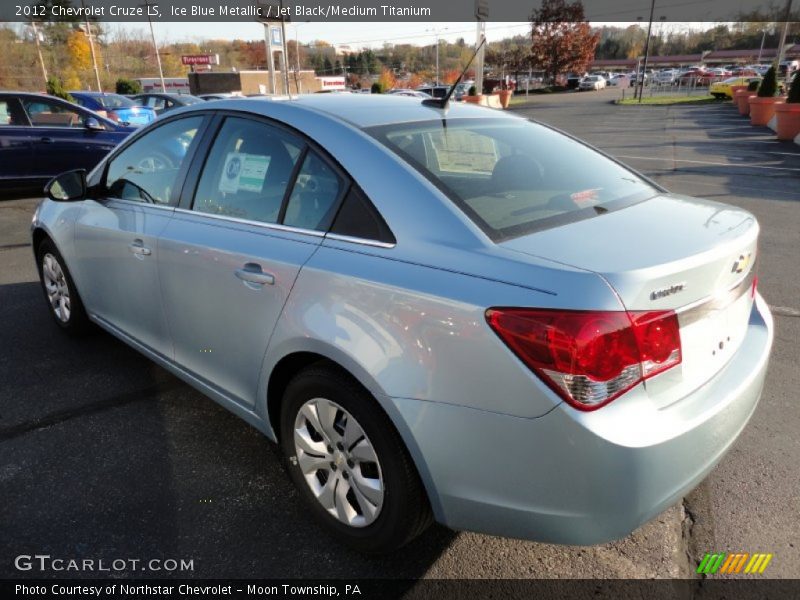 Ice Blue Metallic / Jet Black/Medium Titanium 2012 Chevrolet Cruze LS