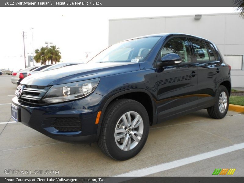 Night Blue Metallic / Black 2012 Volkswagen Tiguan S