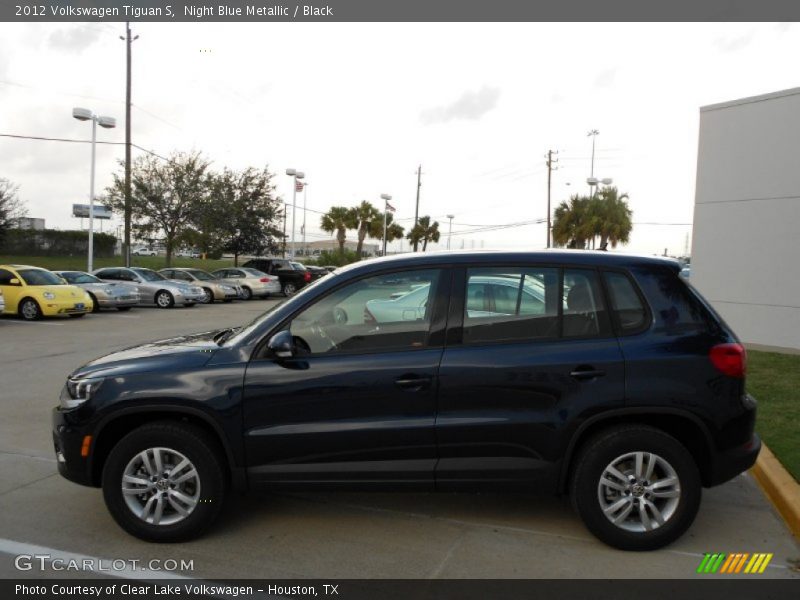 Night Blue Metallic / Black 2012 Volkswagen Tiguan S