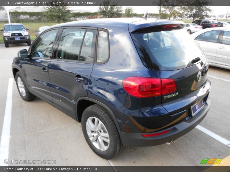 Night Blue Metallic / Black 2012 Volkswagen Tiguan S