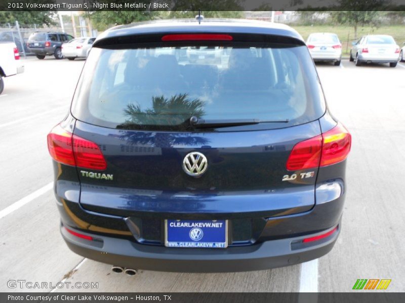 Night Blue Metallic / Black 2012 Volkswagen Tiguan S