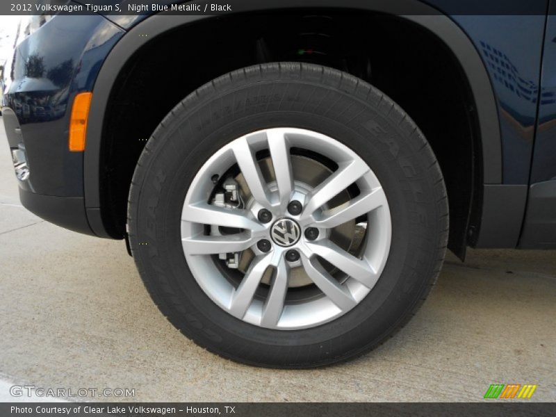Night Blue Metallic / Black 2012 Volkswagen Tiguan S