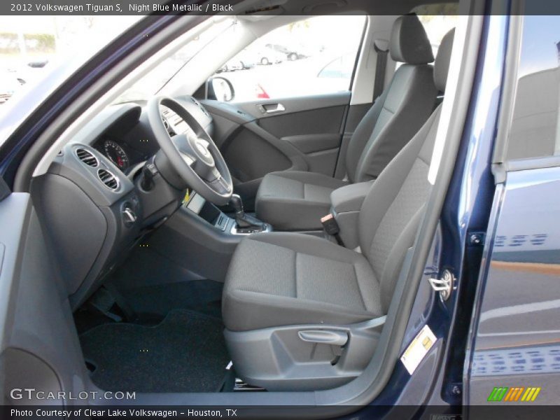 Night Blue Metallic / Black 2012 Volkswagen Tiguan S