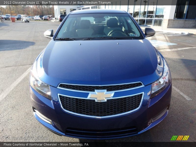Blue Topaz Metallic / Jet Black/Medium Titanium 2012 Chevrolet Cruze LS