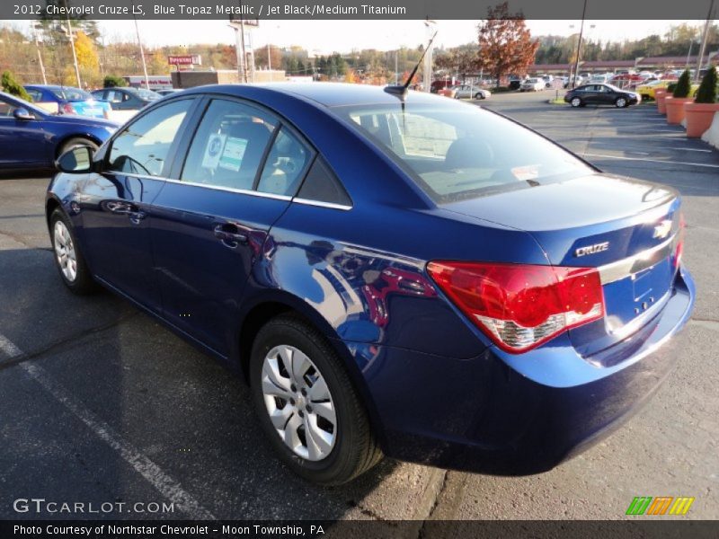 Blue Topaz Metallic / Jet Black/Medium Titanium 2012 Chevrolet Cruze LS