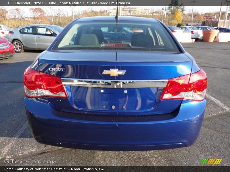 Blue Topaz Metallic / Jet Black/Medium Titanium 2012 Chevrolet Cruze LS