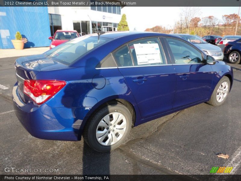 Blue Topaz Metallic / Jet Black/Medium Titanium 2012 Chevrolet Cruze LS