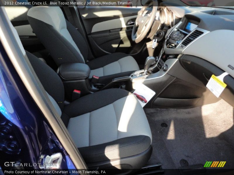 Blue Topaz Metallic / Jet Black/Medium Titanium 2012 Chevrolet Cruze LS