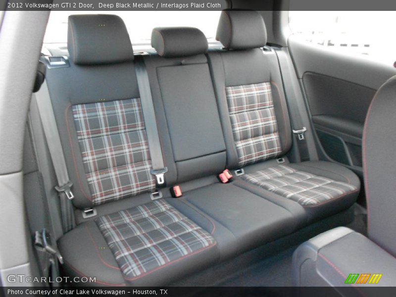 Volkswagen Interlagos plaid cloth interior, back seats, - 2012 Volkswagen GTI 2 Door