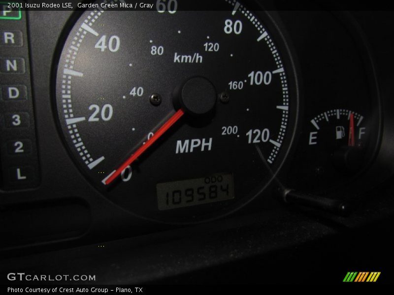Garden Green Mica / Gray 2001 Isuzu Rodeo LSE
