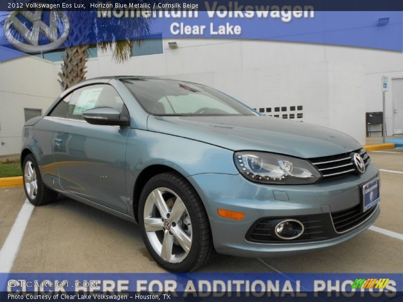 Horizon Blue Metallic / Cornsilk Beige 2012 Volkswagen Eos Lux