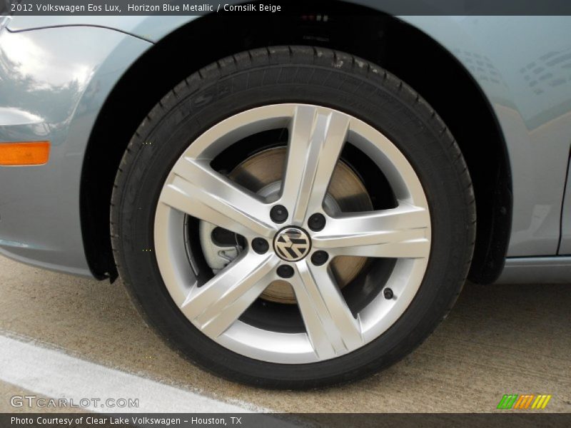 Horizon Blue Metallic / Cornsilk Beige 2012 Volkswagen Eos Lux