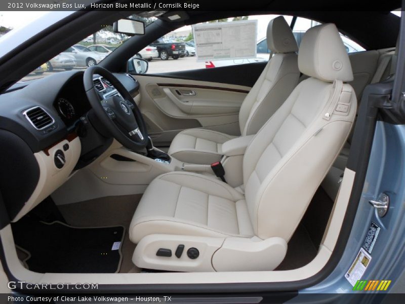 Horizon Blue Metallic / Cornsilk Beige 2012 Volkswagen Eos Lux