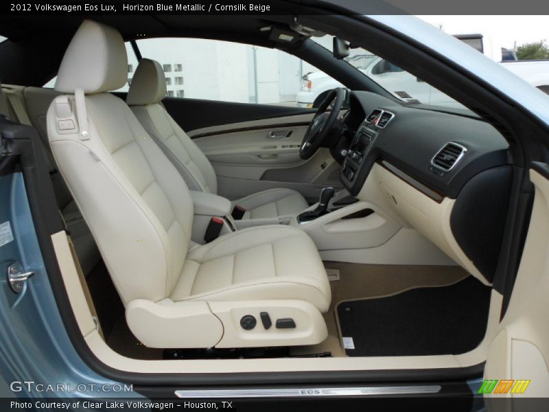 Horizon Blue Metallic / Cornsilk Beige 2012 Volkswagen Eos Lux