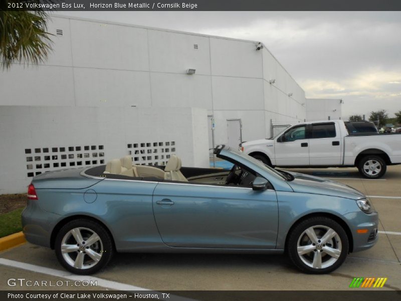 Horizon Blue Metallic / Cornsilk Beige 2012 Volkswagen Eos Lux
