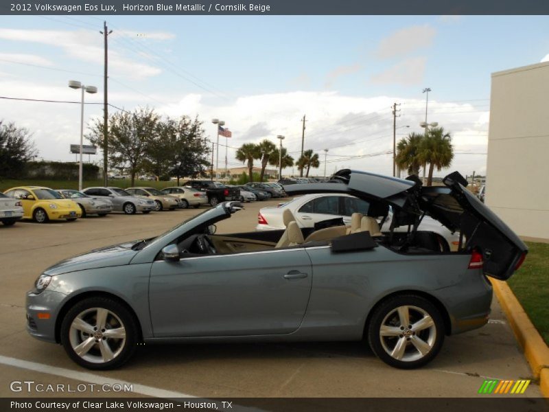 Horizon Blue Metallic / Cornsilk Beige 2012 Volkswagen Eos Lux