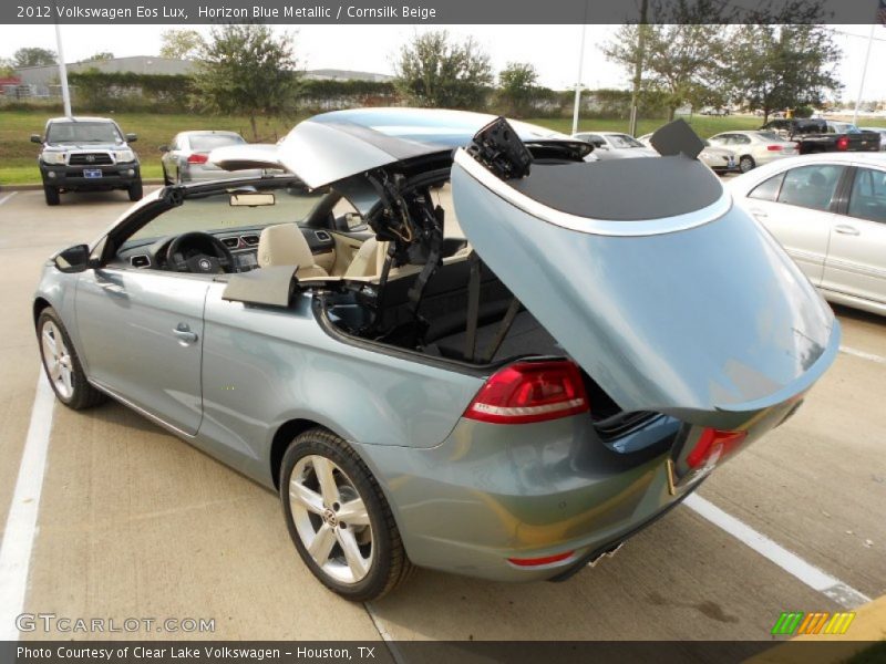 Horizon Blue Metallic / Cornsilk Beige 2012 Volkswagen Eos Lux