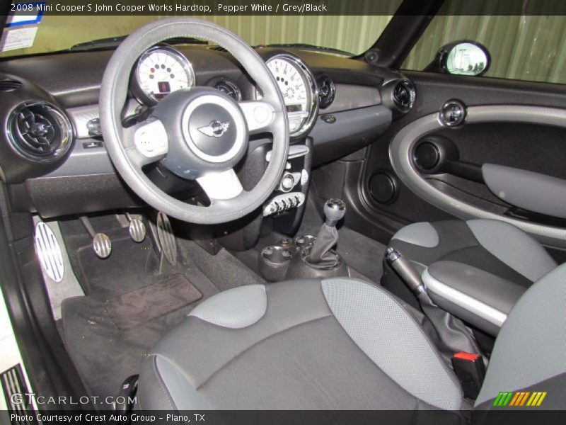 Pepper White / Grey/Black 2008 Mini Cooper S John Cooper Works Hardtop